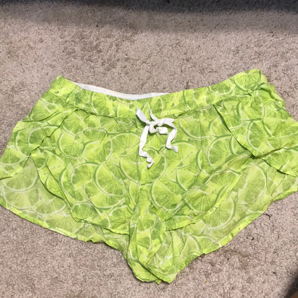 Victoria’s secret lime pajama shorts